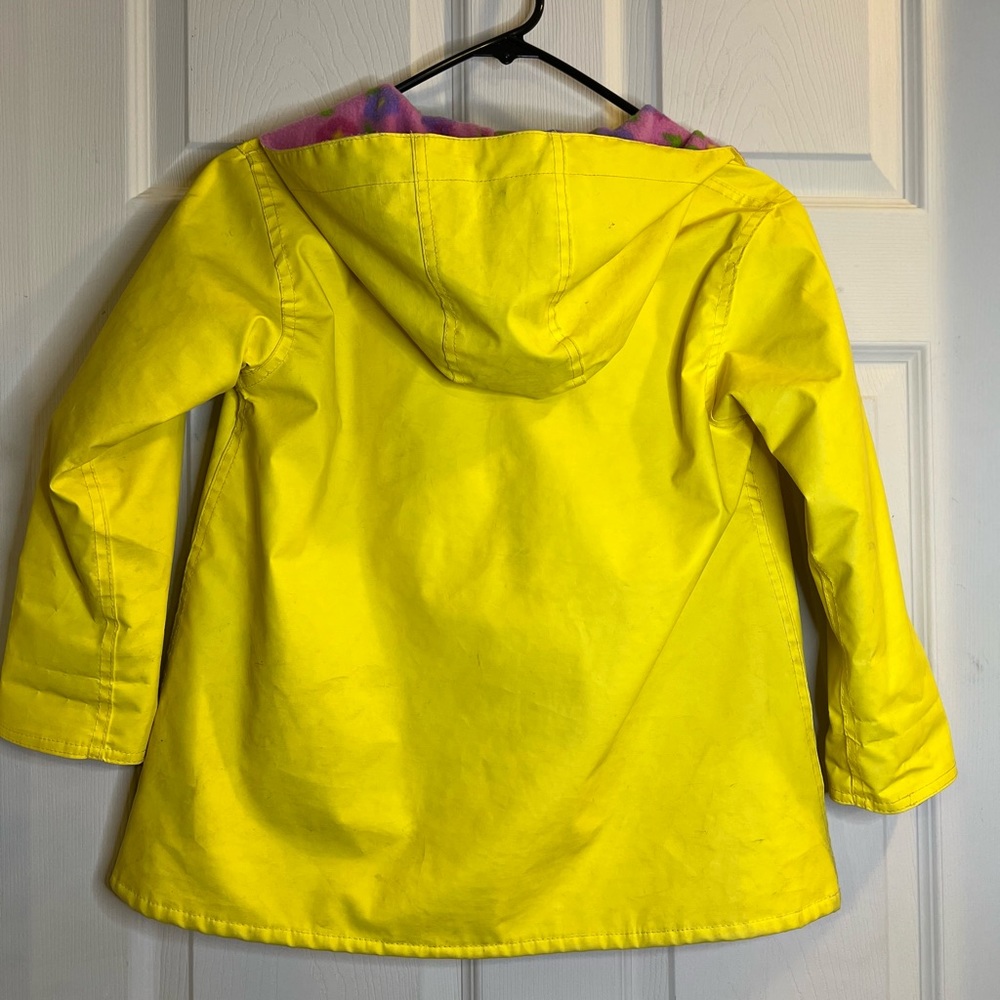 Beautiful Flowers, Wippette Kids Bright Yellow Kids Rain Jacket size 4 - Picture 7 of 7